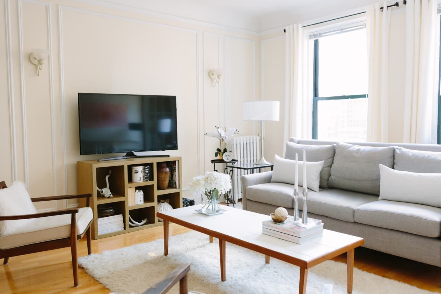 Clean modern living space